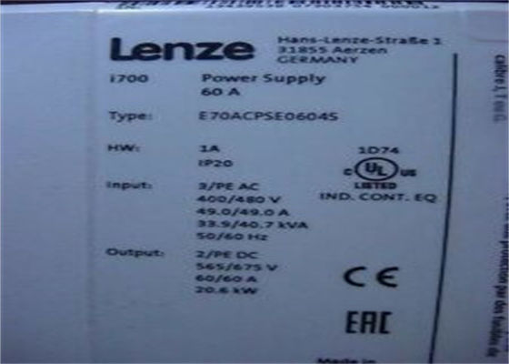Van de de Omschakelaarsvoeding van de Lenzee70acpse0604s Veranderlijk Frequentie de Inputvoltage 400 Vac-Outputstroom 60 Ampère