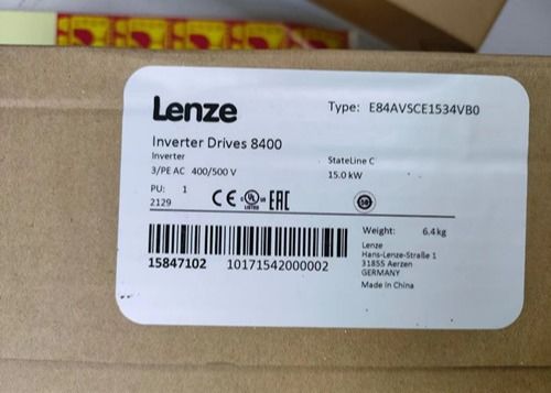 Van de de Motorfrequentie van E84AVSCE1534VB0 LENZE de Omschakelaar 50hz aan 60hz 15kw 3/PE AC 400V 500V