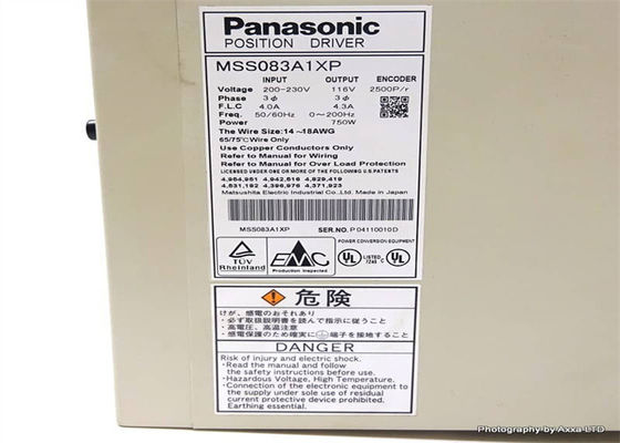 MSS083A1XP 750 Watt Panasonic Ac-servoaandrijvingen met schroefaansluiting