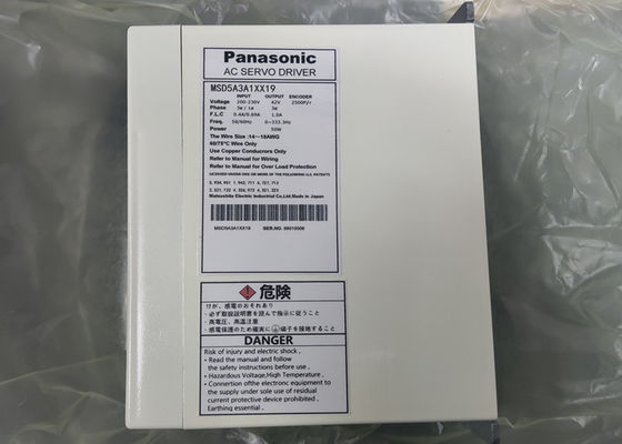 Van de de Bestuurdersmsd5a3a1xx19 Motor van Panasonic AC Versterker van de de Aandrijvings50w de Servomacht