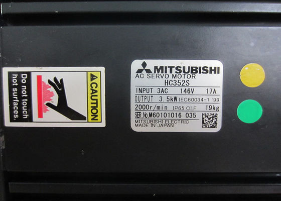 De industriële AC Servomotor 3.5KW van Servomotormitsubishi HC352S 2000r/Min Industrial AC