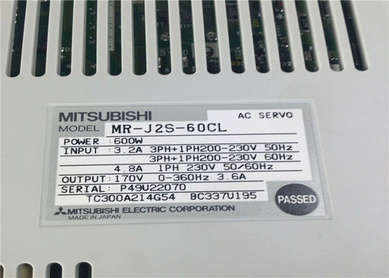 M.-j2s-60CL de Industriële Servo Servoversterker van Aandrijvingsmitsubishi 200V 600W