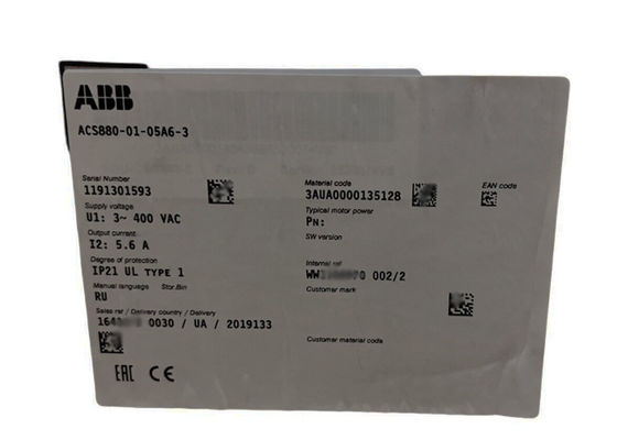 Acs880-01-05a6-3 de Aandrijving van de frequentieomschakelaar 3AUA0000135128 5.6A