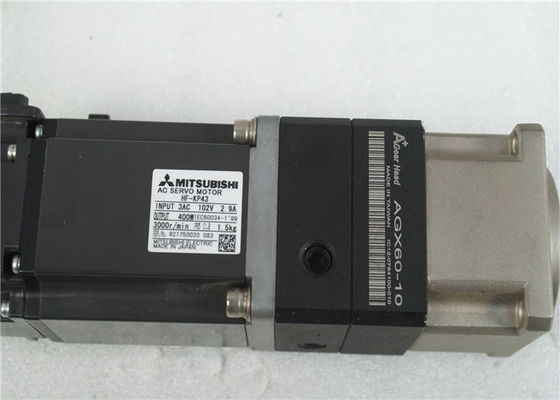 De Industriële AC SERVOmotor HF-KP43 van Mitsubishi 400W met Toestel Hoofd ab060-S1-P2 VERHOUDING 10:1