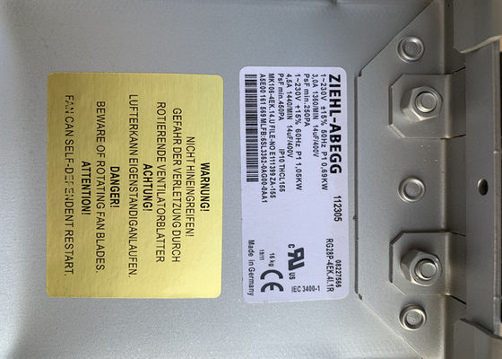 De Industriële Centrifugaalventilator ZIEHL ABEGG RG28P 4EK 4I 1R van 6SL3362-0AG00-0AA1 Ebmpapst