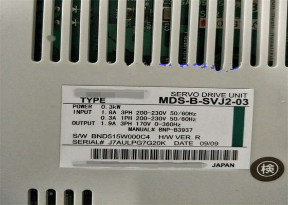 De Aandrijvingsmds van DC270-311V 28A Industriële Servoreeks MITSUBISHI mds-B-svj2-03 Gebruikte Voorwaarde