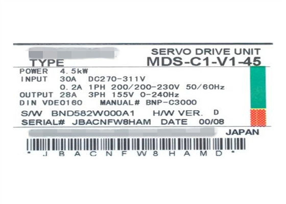 MELSERVO AC Mitsubishi vervangt Servoaandrijving mds-c1-v1-45 NIEUWE Voorwaarde mds-B-v1-45