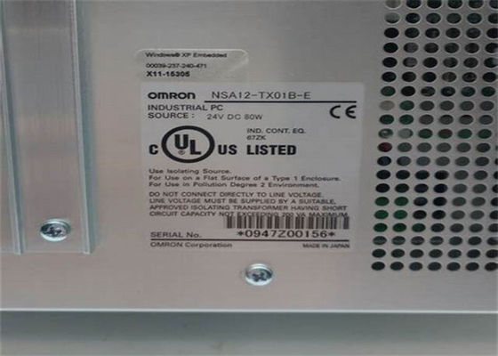 De REEKS paneel-MONTEERBARE 12 DUIM van Omron nsa12-tx01b-e INDUSTRIËLE PC NSA 1,3 GHZ