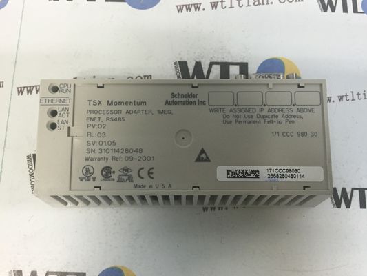 De bewerkeradapter van 171CCC98030 Modicon M1/M1E - 1 Ethernet, 1 Modbus - Transparante Klaar van 50 Mhz
