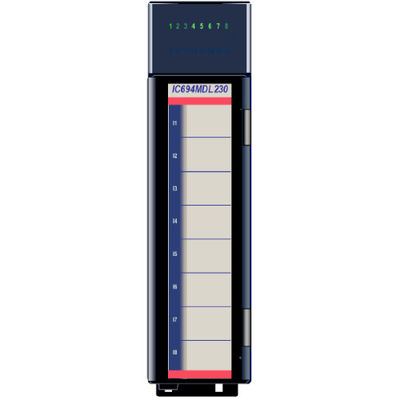 GE IC694MDL230 50/60 Herz 120 volts AC 0 tot 132 volts AC 60 mA van 5 V vervoert per bus