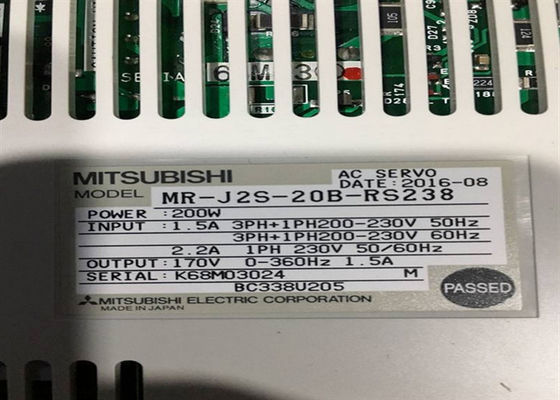 M.-j2s-200b-RS238   De industriële Servo Servoversterker van Aandrijvingsmitsubishi