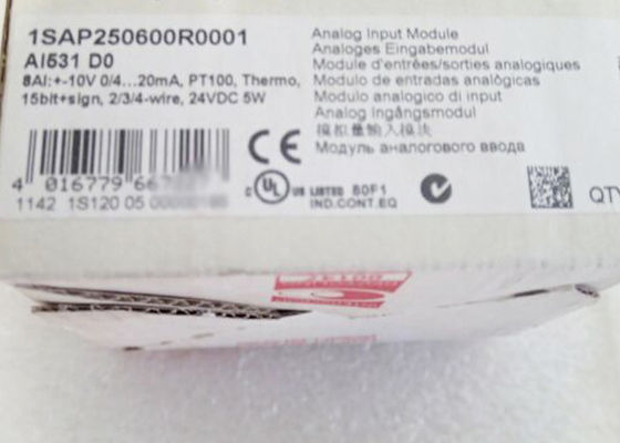 PLC van de Logicacontrolemechanismen van 1SAP250600R0001 AI531 AC500 Programmeerbare Module