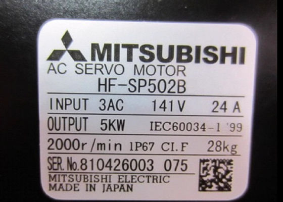 HF-SP502B AC de Industriële Reeks 5kW 2000RPM van Servomotormitsubishi HF