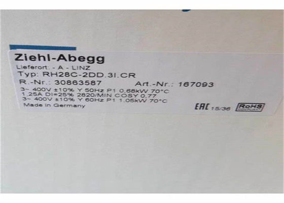 Overtollige de Voedingmodule 400V 50Hz 167093A 1200v van RH28C-2DD.3I.CR 50/60Hz OVP