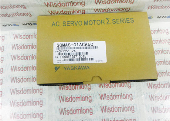 De Motor Industriële Servomotor 100W 200V 0.91A van sgmas-01ACA6C Yaskawa