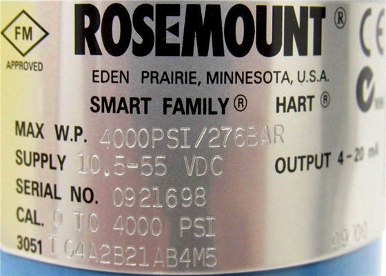 Zender van de Rosemount3051tg In-Line Druk 3051TG4A2B21AB4M5    -14.7 aan 4000PSI