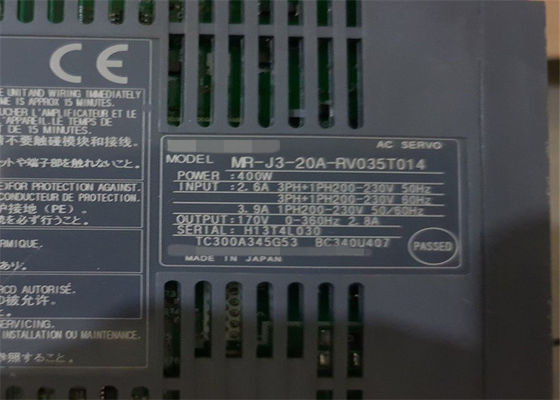 De Versterker M.-j3-20a-RV035T014 400W 2.6A Industrieel AC SERVOdrive van Mitsubishi Electric