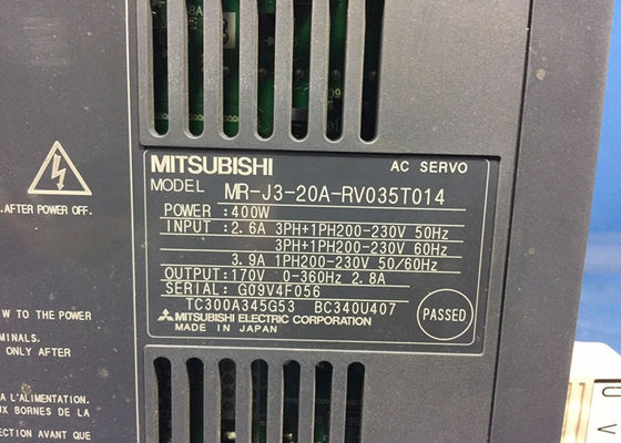 De Versterker M.-j3-20a-RV035T014 400W 2.6A Industrieel AC SERVOdrive van Mitsubishi Electric