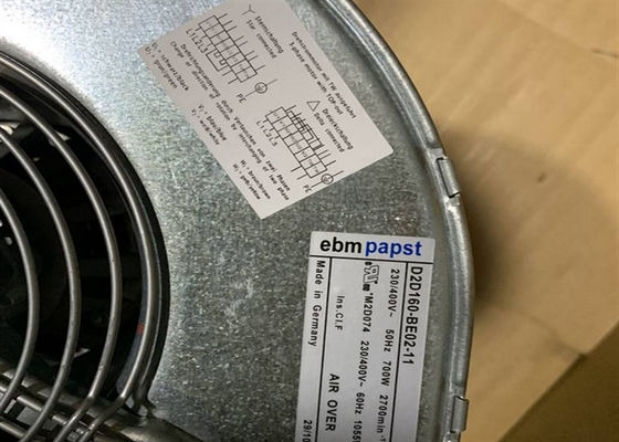 D2D160-BE02-11 industriële Centrifugaalventilator Ebmpapst 230 400V 2700RPM 700W