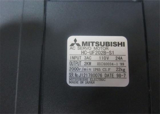 2000R/MIN industriële servomotor Mitsubishi 2.0KW HC-UF202B-S1 3AC 110V 24A