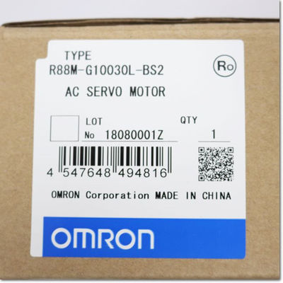 De Motorservomotor 3000 t/min 100W Absolute 100VAC van OMRON R88M-G10030S-BS2 AC