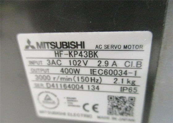 De Naaimachine Industriële Servomotor HF-KP43BK 400W 102V 3000RPM van Mitsubishi nieuw in voorraad