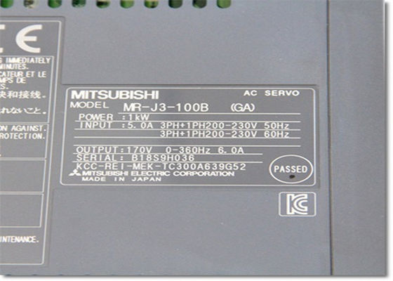 Van de de Versterker M.-J3 Reeks van MITSUBISHI Servo Industriële AC Servo NIEUWE Aandrijving M.-j3-100B