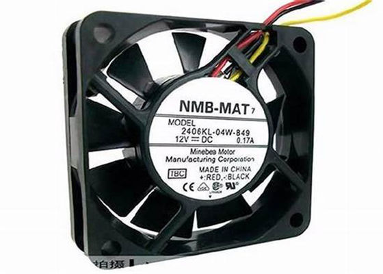 ASventilator 60X15MM VAN MINEBEA NMB 2406KL-04W-B49 GELIJKSTROOM DE 3-DRAAD VAN DE DE RIBtachometer VAN 12VDC 15.9CFM