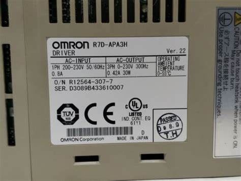 IMPULS van de Omronr7d-apa3h VOERDE de SERVObestuurder 30W 240 de EENFASIGE 0.42A 200V Lading van VAC in