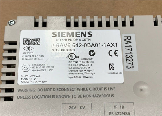 6AV6642-0BA01-1AX1 de kleurenvertoning van Siemens SIMATIC TP177B 6“ PN/DP STN 256