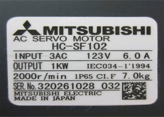 NIEUWE van de motormitsubishi hc-SF102 van 1KW driefasen de Controleac Industriële Servomotor