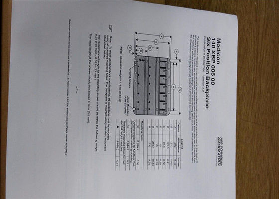 140XBP00600 Schneider Backplane 6 Slot Redundante voedingsmodule Redundante Y-diodemodule