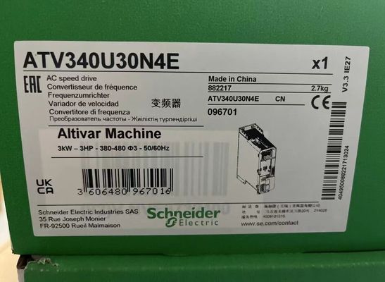 ATV340U30N4E de Veranderlijke snelheidsaandrijving van Schneider, Altivar-Machine ATV340, 3 kW Op zwaar werk berekend