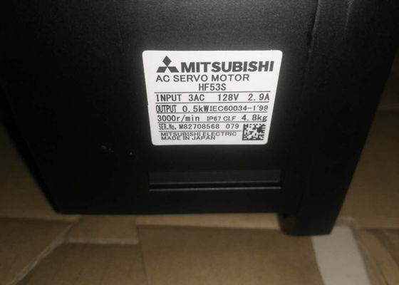 De Servo Elektrische Motor 0.5KW 3 NIEUWE fase Industriële motoren 3AC 128V 2.9A van Mitsubishi HF53S