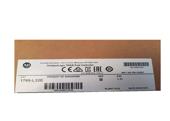 Het Controlemechanisme Module van ALLEN BRADLEY 1769-L32E CompactLogix 750KB Enet