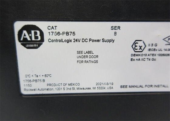 1756-PB75 AB 95 W voerde 24 DCControlLogix- invan de Voeding Digitale I O Volts Module