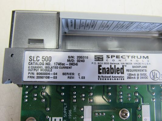 1746sc-INO4I de Module van de Spectrumcontrols21 mA Analoge Output 0 tot 60 graden van Celsius