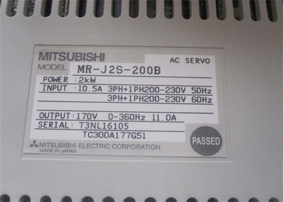 2kW van de de Reeks Industriële Versterker M.-j2s-200B van Mitsubishi Melservo M.-J2 de Servomotoraandrijving