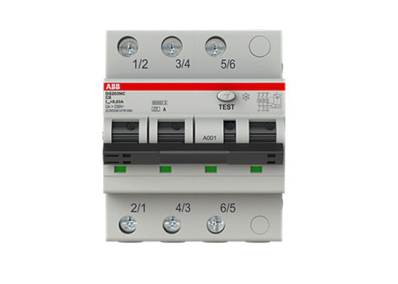 2CSR256147R1084 huidige Stroomonderbreker DS203NC C8 A30 230V 3P+N