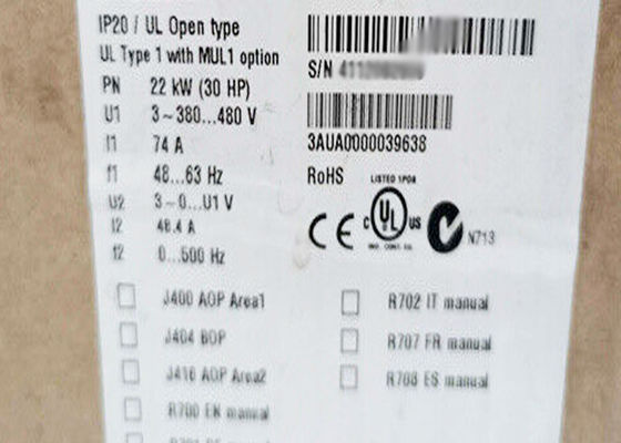 Acs310-03e-48a4-4 laag Voltageac Aandrijving 3AUA0000039638 4A IP20