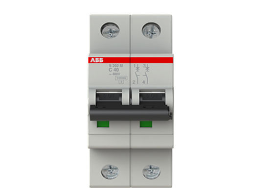 De Miniatuurstroomonderbrekers MCBs 50/60Hz van S202M-C40 2CDS272001R0404