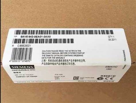 SIEMENS 6AV6642-0EA01-3AX0 520 Mhz met 32 bits 128 Mbyte 32 KB geïntegreerde Flits S7