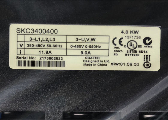 VAN DE CONTROLEtechnieken VAN 4.0KW EMERSON VAN DE DE BEVELHEBBERSskc3400400 DE VERANDERLIJKE AC AANDRIJVING OMSCHAKELAAR 3PH 400V