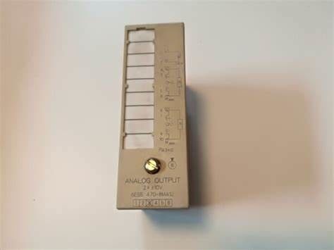 6ES5470-8MA12 SIEMENS SIMATIC S5, Analoge die output 470 wordt geïsoleerd voor ET 100U, ET 200U 2 output +-10V