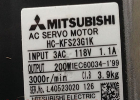 De Industriële AC Servomotor hc-KFS23G1K van Mitsubishi 200W met Toestel NIEUWE K9020C of K9012C