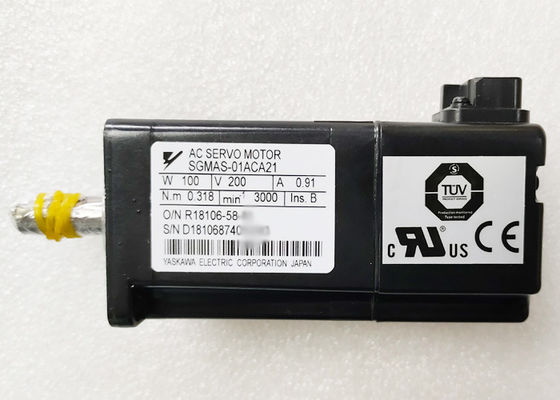 Sgmas-01ACA21 AC Servomotor SGMAS01ACA21 0.91Amp 200Vac R/Min3000