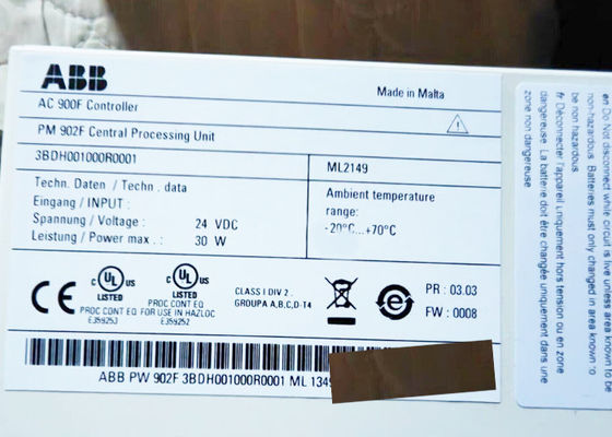3BDH001000R0001 CPU-module PM 902F ABB AC900F Centrale eenheidsmodule