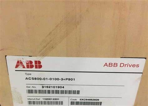ABB ACS800-01-0135-3+P901 tot en met 200 kW Frequentieomzetter enkelfasig 50 60hz