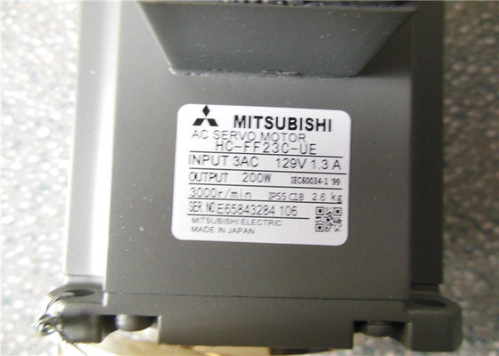 Mitsubishi 200W AC SERVO MOTOR HA-FF23C-UE 3AC 129V 1.3A 3000 rpm op voorraad