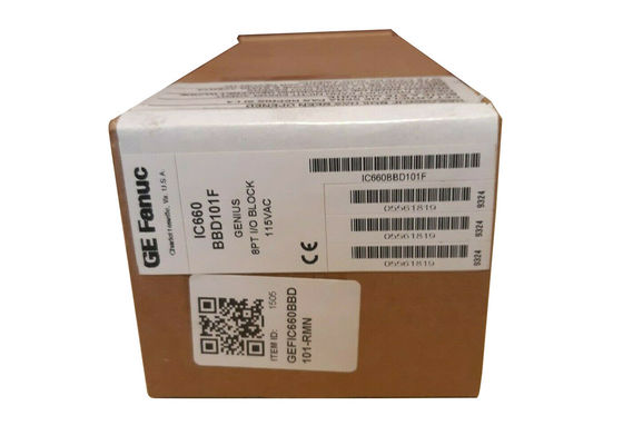 GE IC660BBD101 93-132 volt wisselstroom met een belastingstroom van 2 ampère 20 ampère per twee cycli